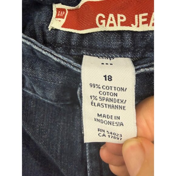 Gap Jeans Womens Size 18 Blue Wide Leg Crease Detail Casual Y2k High Rise Denim - Picture 3 of 5